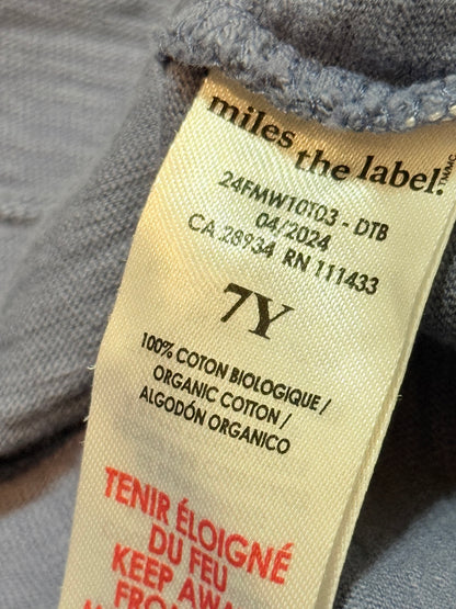 Miles the Label Blue Henley T-Shirt 6/7Y