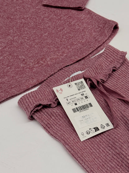 NWT - Zara Ribbed Knit Sweater Pants Set 2T