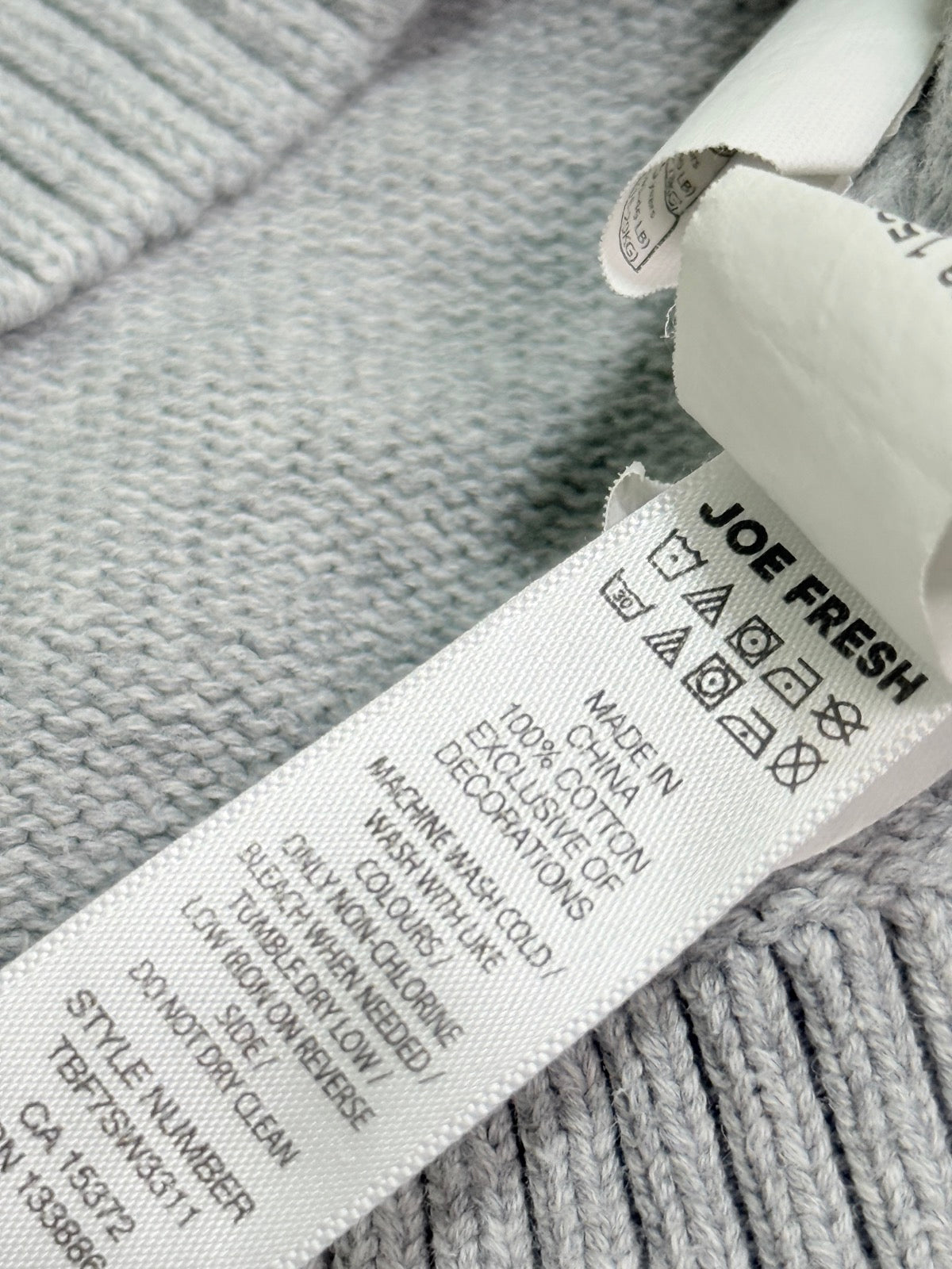 Joe Fresh Gray Dog Knit Sweater 3T