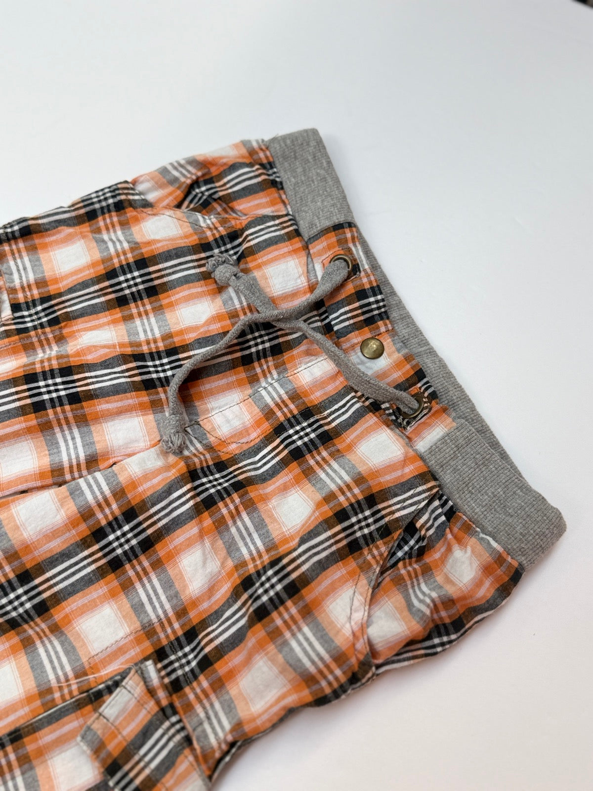 Monster Republic Plaid Cargo Shorts Size 4