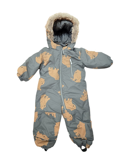 H&M Bear Print Snowsuit 9-12M