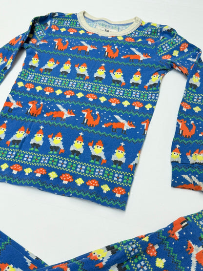 Crewcuts Fox Gnome Print Pajama Set Size 8