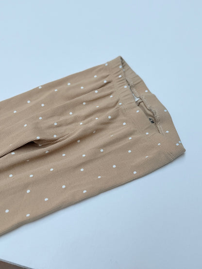H&M Polka Dot Ribbed Leggings Size 2T