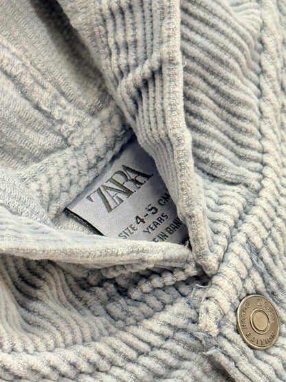 Zara Corduroy Hooded Jacket Size 4-5Y