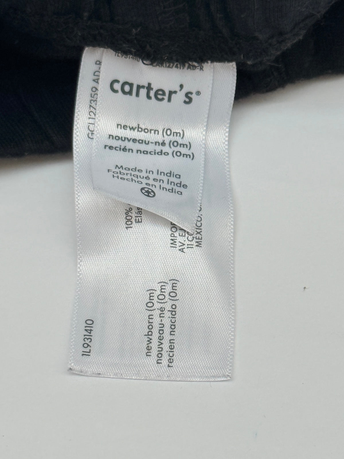 Carter's Black Knit Pants Newborn