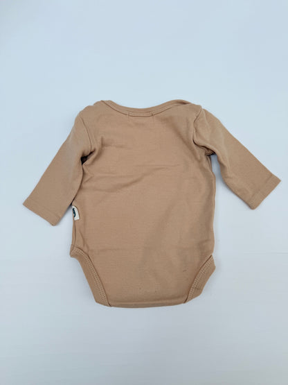 Rabbit + Bear Organic Lion Pocket Bodysuit 0-3M