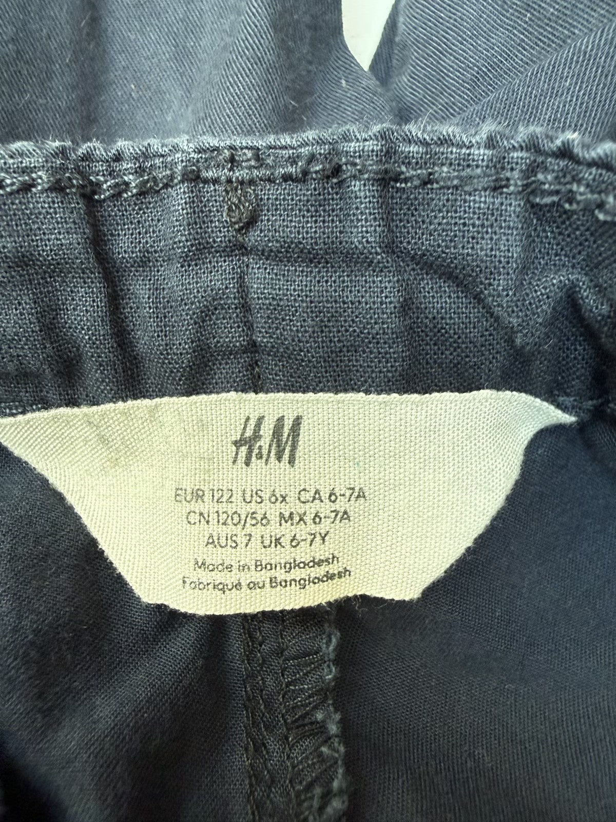 H&M Navy Chino Pants Boys Size 6-7Y