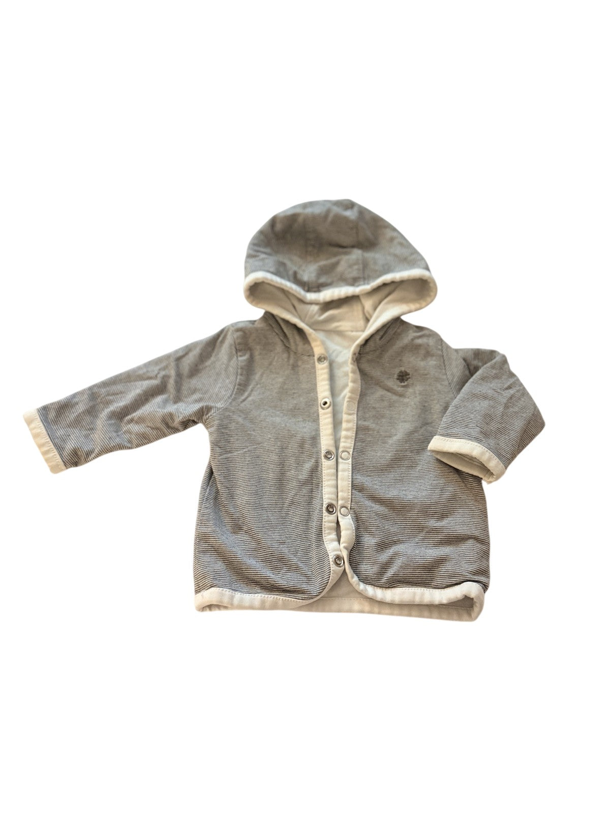 Baby Reversible Hooded Snap Jacket 3m