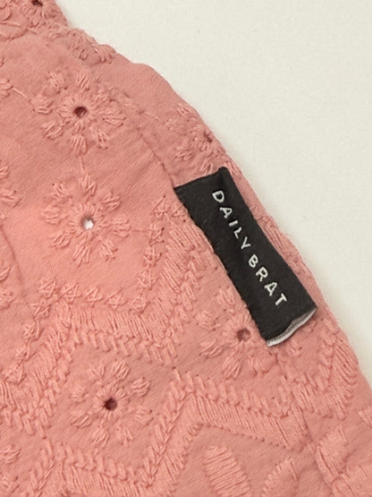 Daily Brat Pink Eyelet Dress 3-4Y