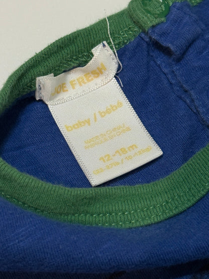 Joe Fresh Blue Shark Romper 12-18m