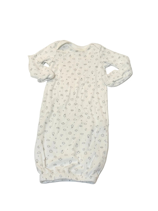 Carter's White Sky Print Sleep Gown NB