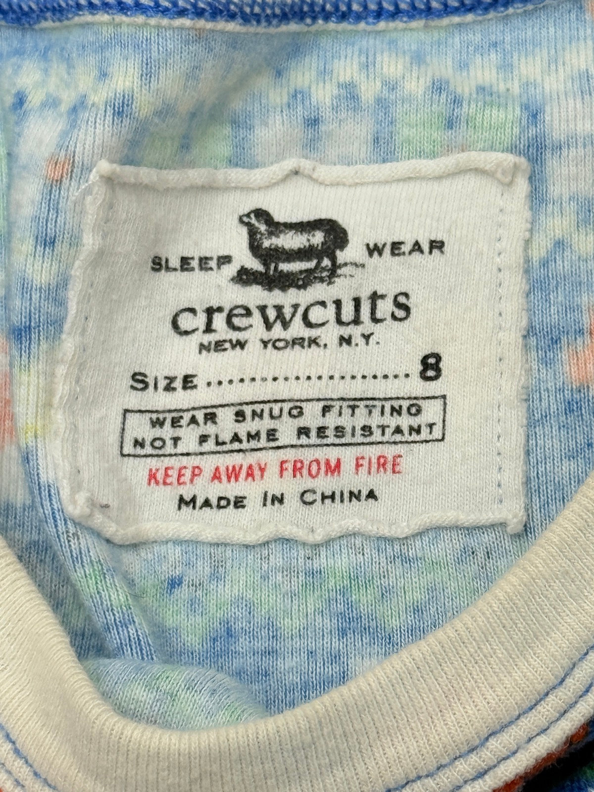 Crewcuts Fox Gnome Print Pajama Set Size 8