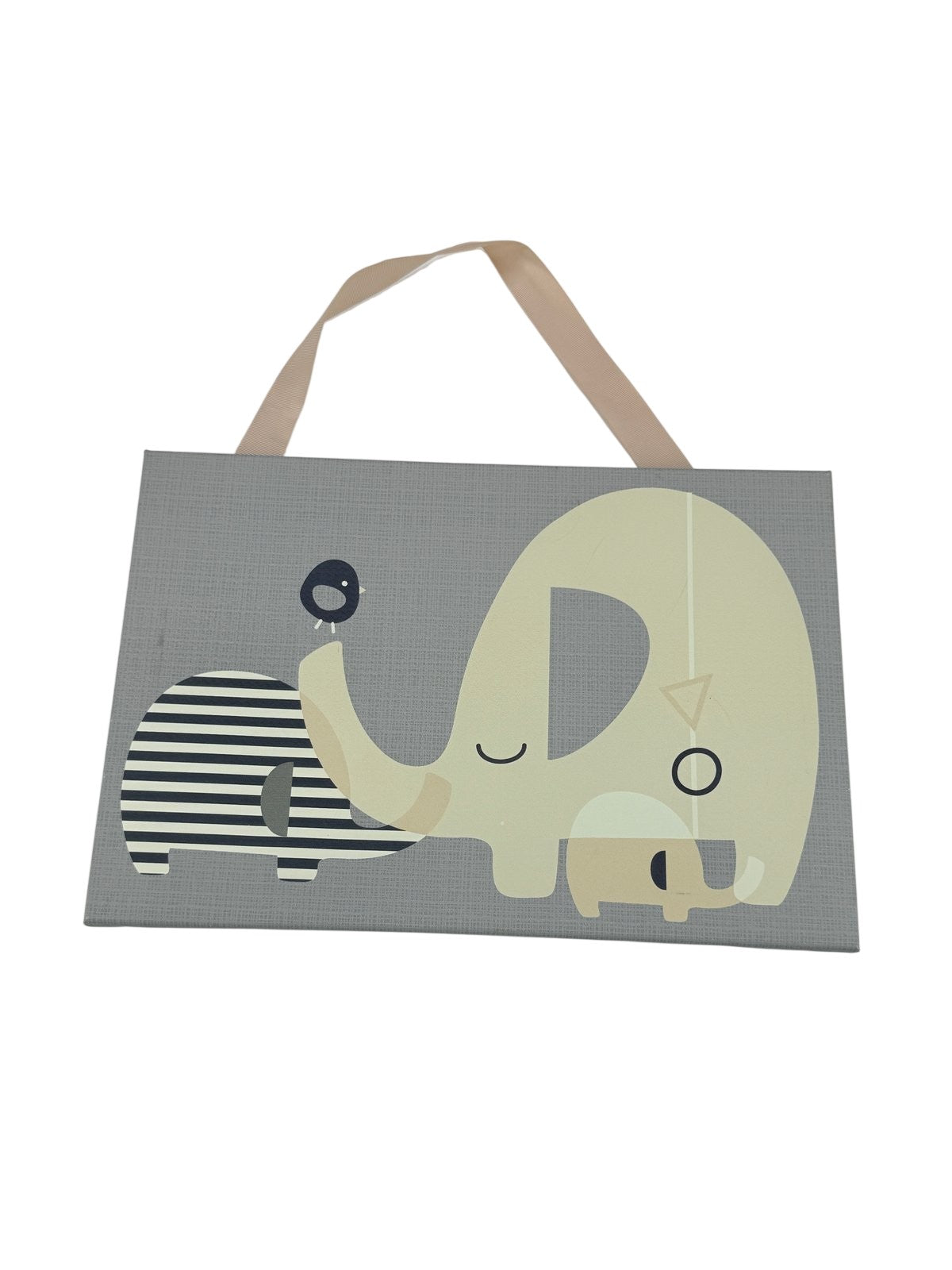Elephant Family Nursery Canvas Wall Art
