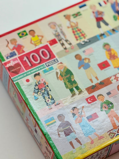 eeBoo Children of the World A to Z 100 Puzzle