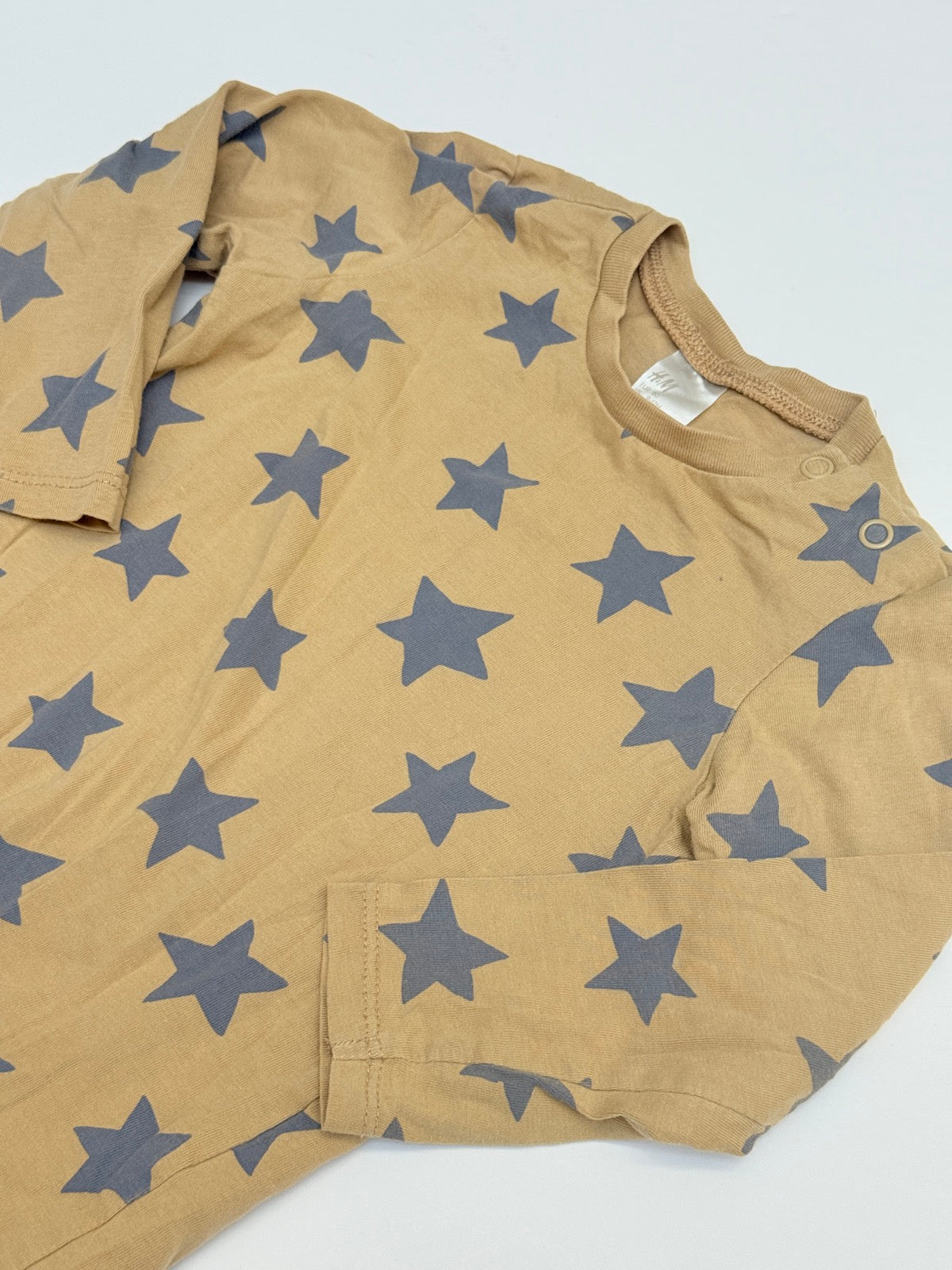 H&M Star Print Long Sleeve Top 9-12M