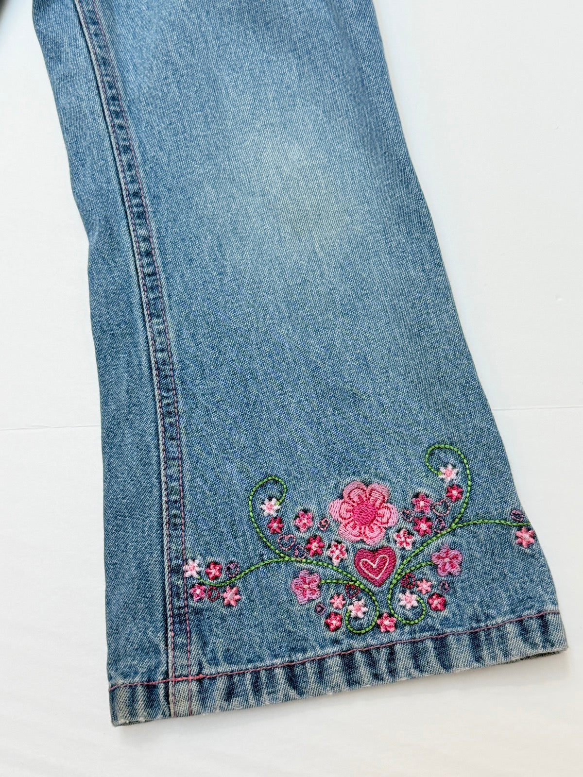 Cherokee Floral Embroidered Bootcut Jeans Size S