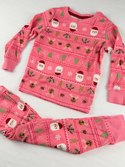 George Baby Christmas Pink Pajama Set 18-24M