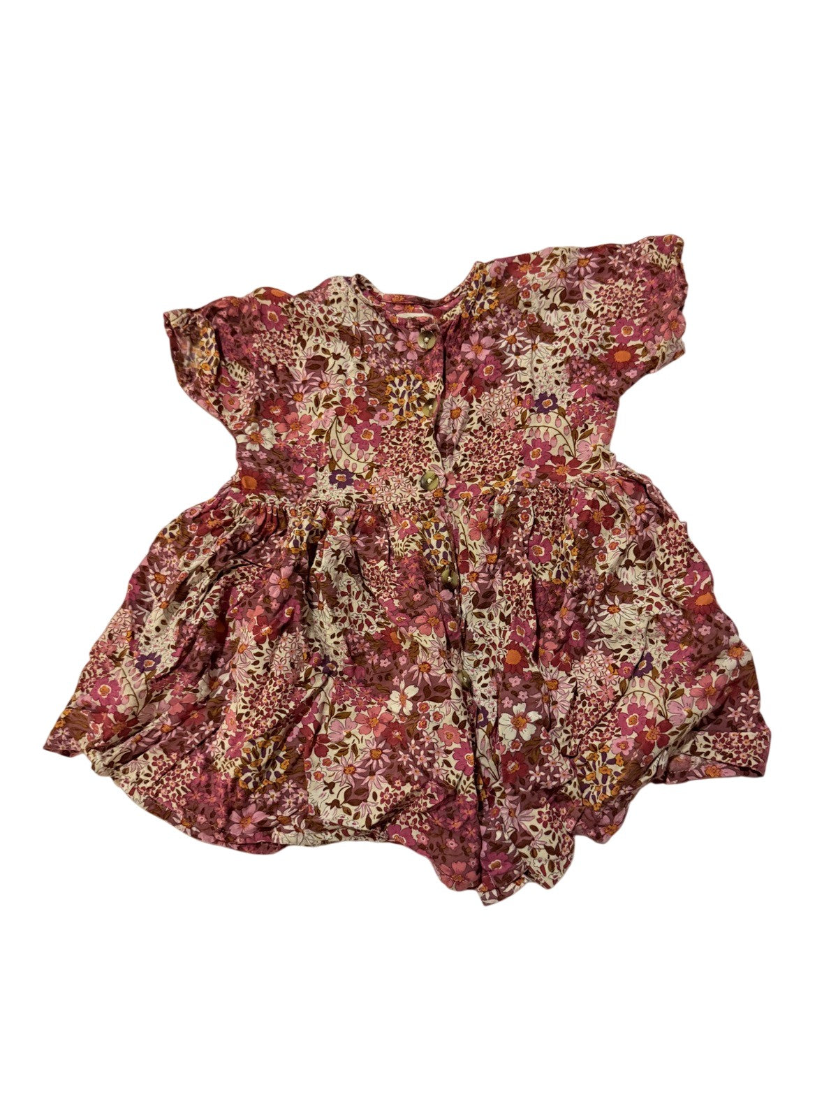 Next Floral Pink Dress 3Y
