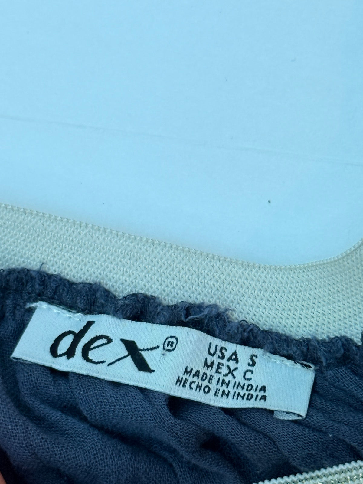 Dex Navy Cotton Gauze Skirt Size S 10Y+