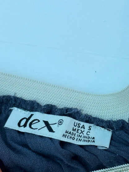Dex Navy Cotton Gauze Skirt Size S 10Y+