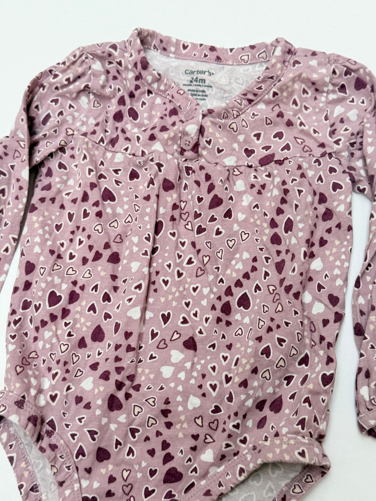 Carter's Heart Print Bodysuit 24M