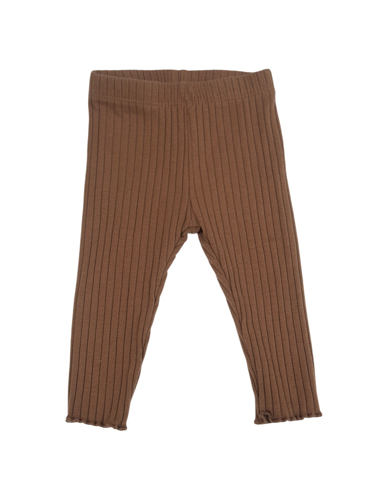 pl.baby Brown Ribbed Leggings 6M