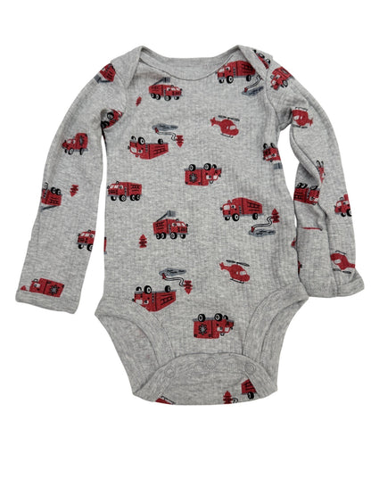 Carter's Fire Truck Print Bodysuit 3M
