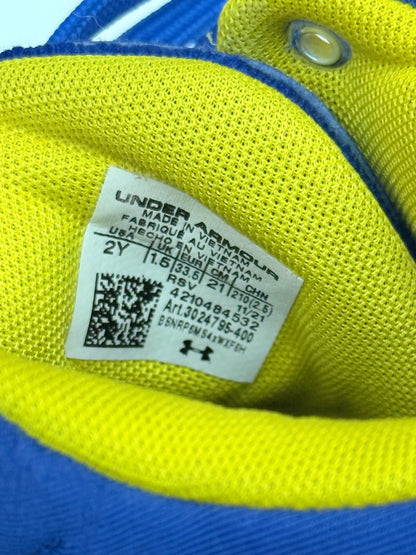 Under Armour Blue Basketball Shoes Size 2Y