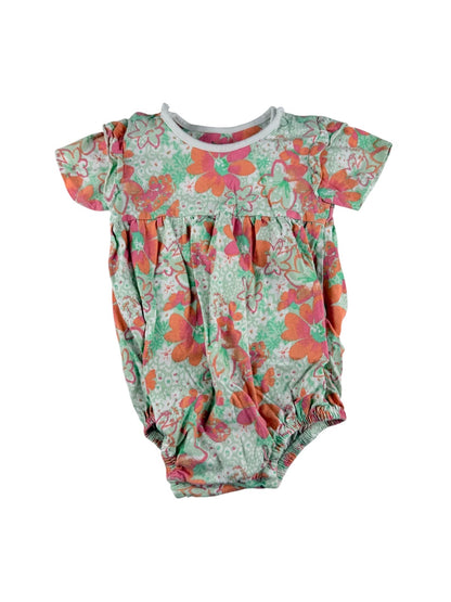 Nutmeg Floral Short Sleeve Romper