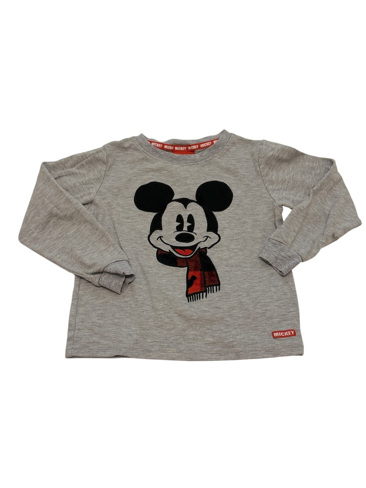 Disney Mickey Mouse Gray Long Sleeve Tee Size 6