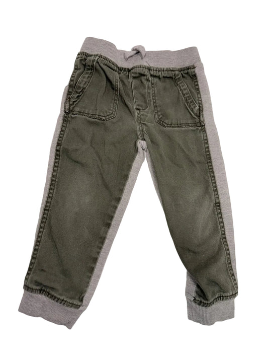 Olive Gray Jogger Pants 3T
