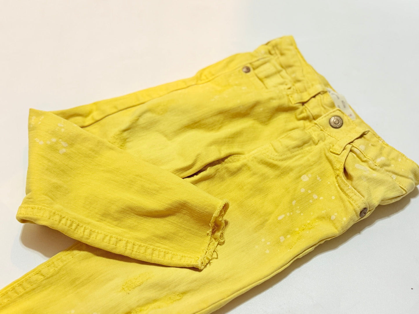 Zara Girls Yellow Skinny Jeans Size 5