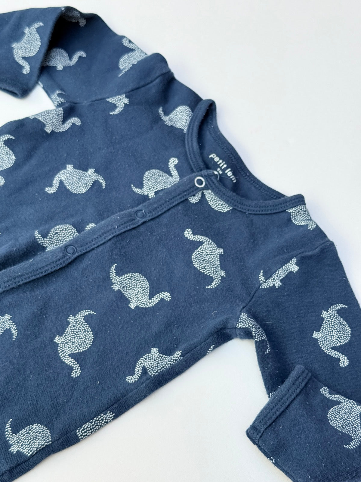 Petit Lem Dinosaur Footed Sleeper 9M
