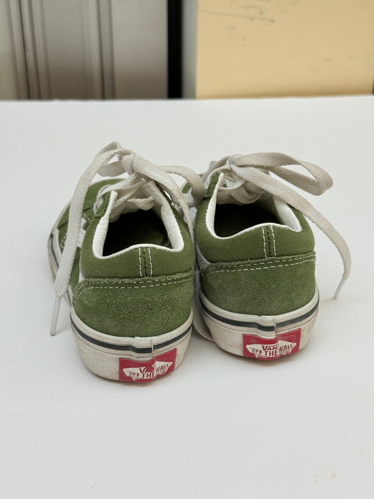 Vans Old Skool Green Sneakers Kids Size 10.5