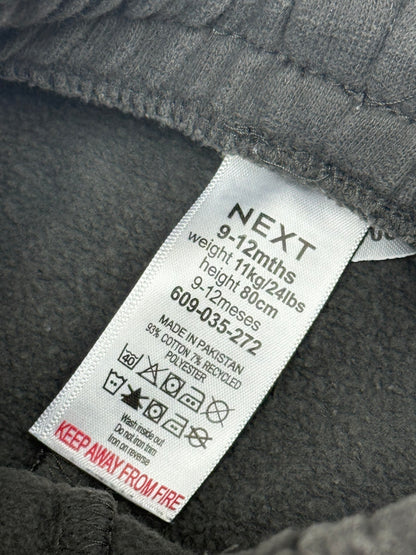 Next Charcoal Fleece Joggers 9-12M