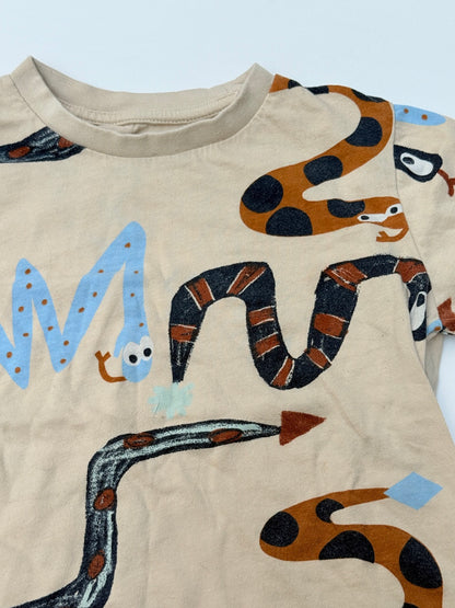 H&M Snake Print T-Shirt Size 2-4