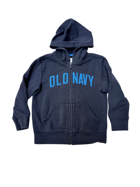 Old Navy Navy Blue Zip-Up Hoodie 3T