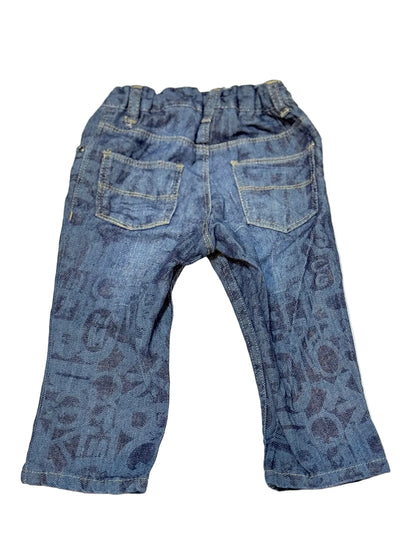 Jean H&M imprimé graphique bleu 6-9 mois