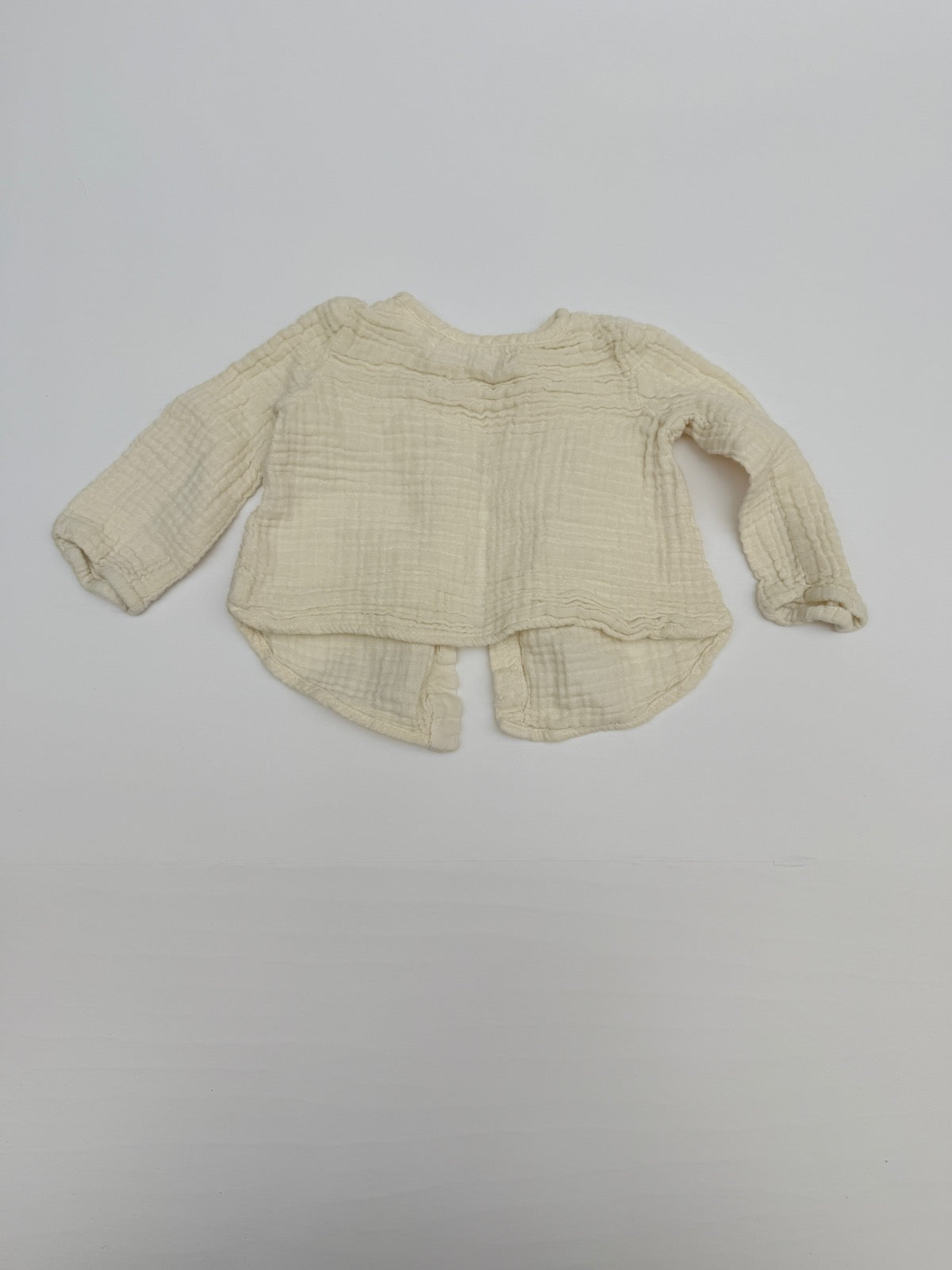 Zara Mini Cotton Gauze Button Shirt 3-6M