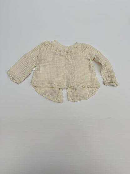 Zara Mini Cotton Gauze Button Shirt 3-6M