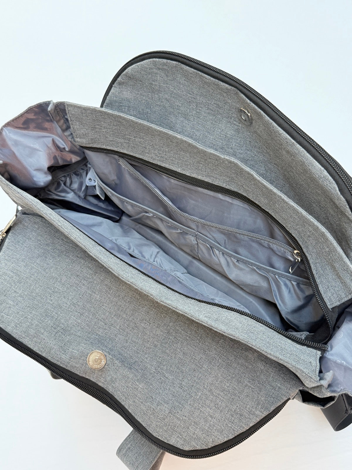 Lekebaby Gray Arrow Print Diaper Bag Tote