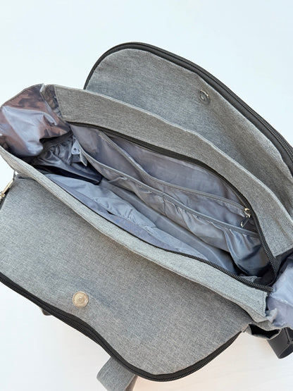 Lekebaby Gray Arrow Print Diaper Bag Tote