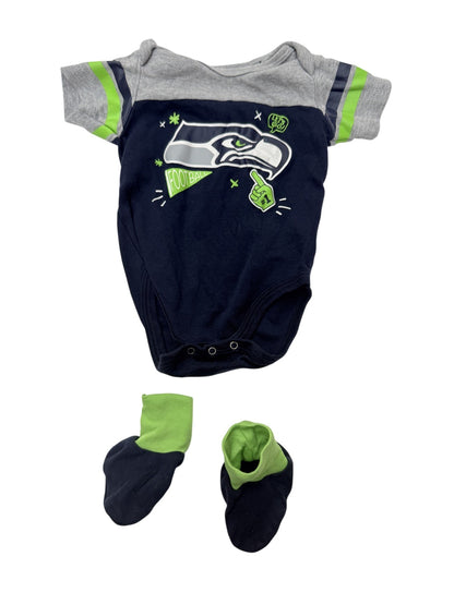 NFL Seattle Seahawks Bodysuit & Booties Set 6/9M