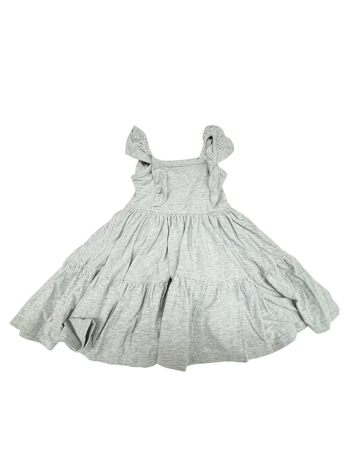 The Whimsical Fox Grey Tiered Ruffle Dress 18-24M