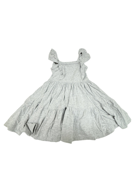 The Whimsical Fox Grey Tiered Ruffle Dress 18-24M