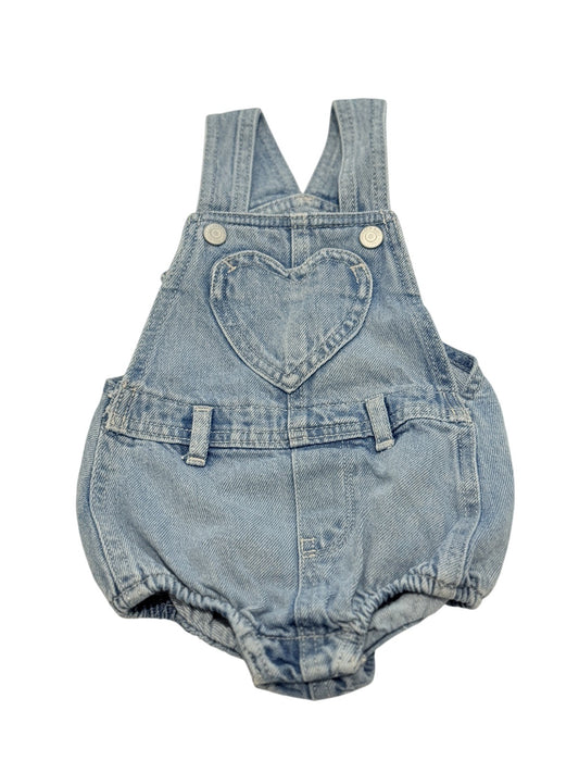 Old Navy Denim Overall Romper 12-18M