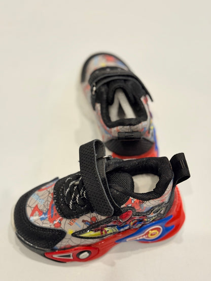 Sneakers Spider-Man Black Red Toddler 22 =6-6.5US