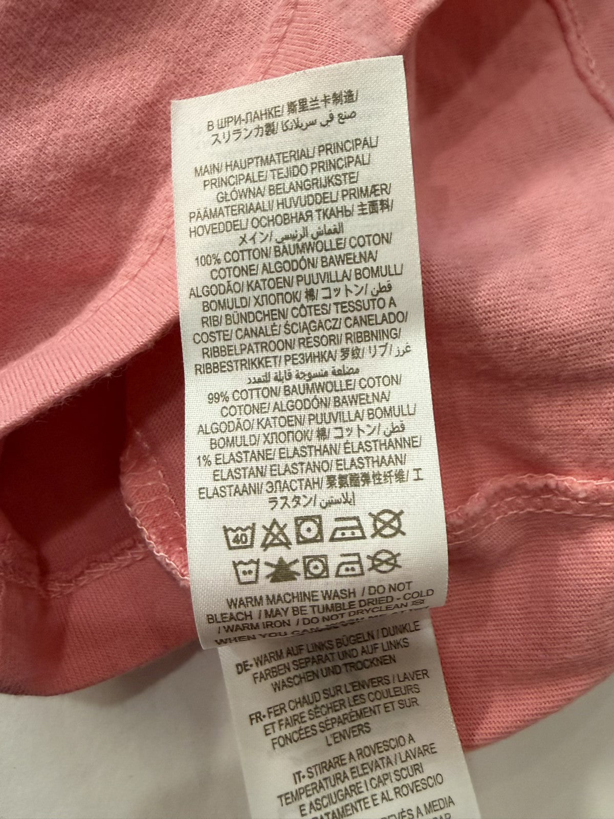 Boden Pink Rainbow Trim Long Sleeve Top 4-5Y