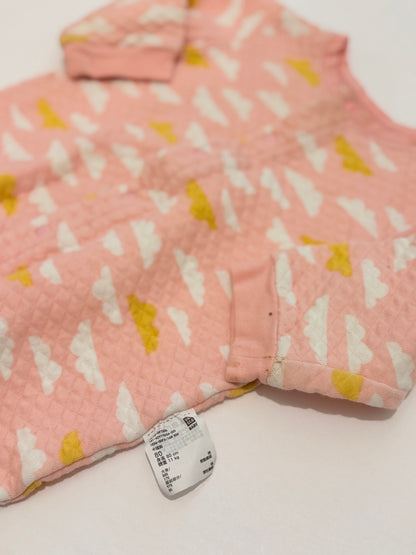 Uniqlo Baby Pink Cloud Romper 12-18M