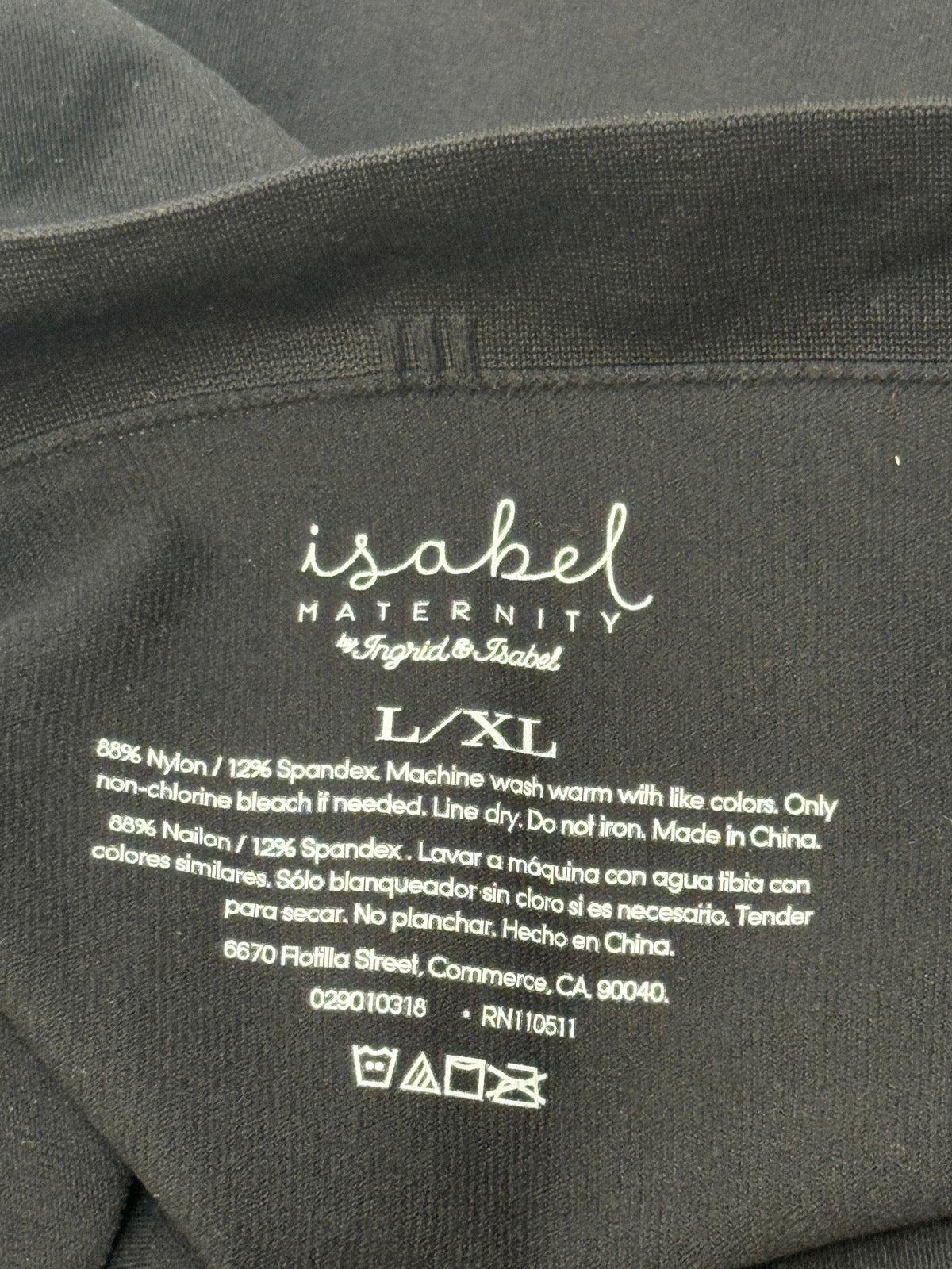 Isabel Maternity Full Panel Leggings L/XL